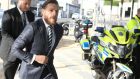 Conor McGregor arriving at the Criminal Courts of Justice  on Dublin’s Parkgate Street on Friday. Photograph: Collins