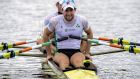 Paul O’Donovan: was pipped by  Ronan Byrne in the Ireland trial (heavyweight single scull) at the NRC in Cork.  Photograph: Craig Watson/Inpho