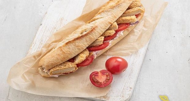 Insomnia’s Vegan Chick*n Fillet Roll. ‘The way they’ve stylised it is exactly the same way as I have stylised mine,’ Sam Pearson of the Vegan Sandwich Company said