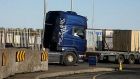 Gardaí stopped the man’s truck immediately outside the Dublin Port entrance when he returned to the county on Saturday. Photograph: Pádraig O’Reilly