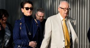 Geraldine and Patrick Kreigel, the parents of Ana Kriegel pictured arriving at the Criminal Courts of Justice. Photograph: Tom Honan/The Irish Times.