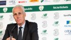 Republic of Ireland manager Mick McCarthy named his extended preliminary squad at SSE Airtricity Offices, Dublin,  on Tuesday. Photograph: Gary Carr/Inpho