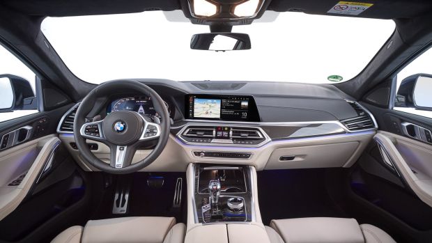 BMW X6: The five seater’s interior features some excellent digital displays, a new console and door panels
