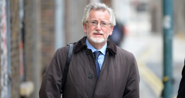 Ballaghaderreen-based solicitor   Declan O’Callaghan arrives at the Solicitors Disciplinary Tribunal in Smithfield, Dublin on Tuesday. Photograph: Dara Mac Dónaill/The Irish Times.