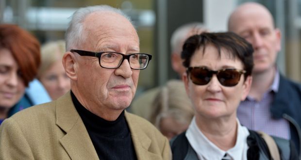  Geraldine and Patric Kriégel at the Criminal Courts of Justice after the sentencing hearing. Photograph: Alan Betson/The Irish Times