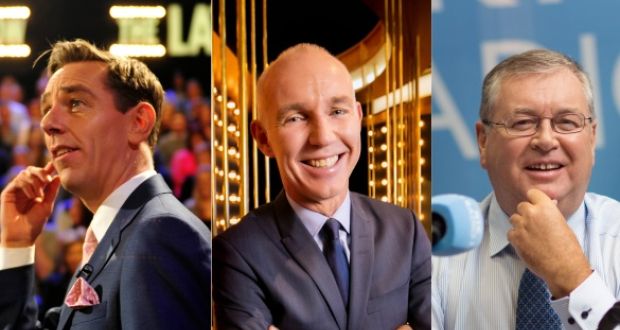 Ryan Tubridy (left) was RTÉ’s highest paid presenter in 2016 followed by Ray D’Arcy in second and Joe Duffy in third. Photographs: Aidan Crawley and Andres Poveda