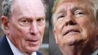 New York billionaires Michael Bloomberg and Donald Trump: Both have been accused of having a sexist streak, even though they supported Hillary Clinton at times. Photographs:  Kena Betancur and Mandel Ngan/AFP via Getty Images