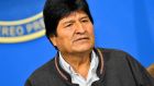 Former   president of Bolivia Evo Morales: re-election victory triggered weeks of fraud allegations and violent protests.  Photograph:  Alexis Demarco/APG/Getty 