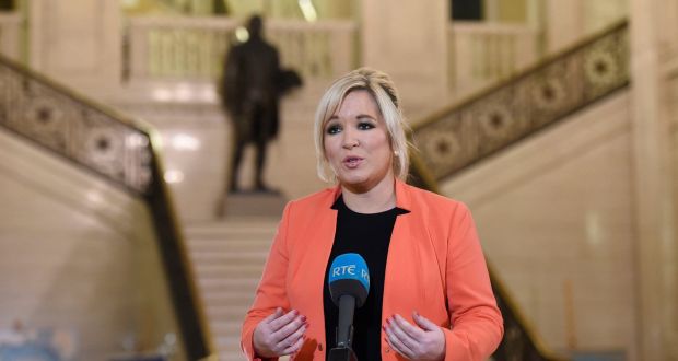 Sinn Féin’s vice-president Michelle O’Neill says she ‘would never take the membership for granted’. Photograph: Michael Cooper/PA Wire
