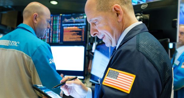 Traders working the floor of the New York Stock Exchange. Heading into Tuesday’s  afternoon session, seven of the 11 major S&P 500 sectors were lower 