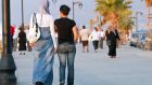  Two Lebanese women walk along the Beirut Corniche late in the afternoon in September, 2010. Photograph: iStock