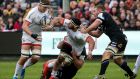 Marcell Coetzee: his  performance against Bath exemplified his quality and importance to Ulster.   Photograph: Laszlo Geczo/Inpho