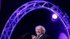 President Michael D Higgins:  ‘We more than most should be deeply aware of our moral obligation to welcome those fleeing poverty, famine, persecution, war or natural disaster.’ Photograph: Nick Bradshaw/The Irish Times