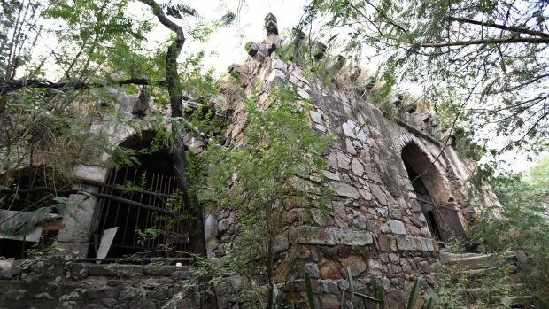 The ruins of Malcha Mahal, the Oudh family home in New Delhi. Photograph: Sanchit Khanna/Hindustan Times via Getty Images