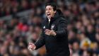 Unai Emery believes the Emirates stadium has lost its fear factor for visiting teams. Photograph:   Shaun Botterill/Getty Images