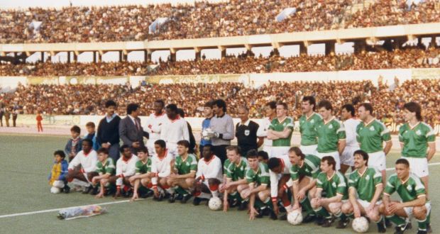 The Irish teams in Tripoli in 1989