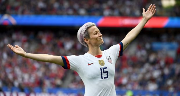 United States forward Megan Rapinoe  might have made my top 10 list when it comes to influence and inspiration, but my winner was Julie Ertz or Lucy Bronze. Photograph: Getty Images 