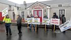 A protest against the manner of a Government move to accomodate asylum seekers at the Achill Head Hotel has been going on for the last few weeks. Photograph: Conor McKeown