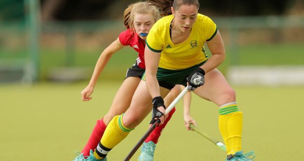 Orla Fox: Railway Union player was on target as Ireland returned to the indoor hockey arena against South Africa  in Durban. South Africa won 2-1.  Photograph:  Laszlo Geczo/Inpho 