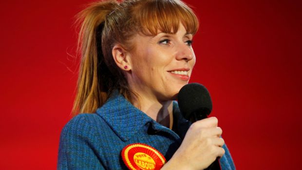 Angela Rayner during a general election campaign rally in Birmingham this week. Photograph: Phil Noble/Reuters