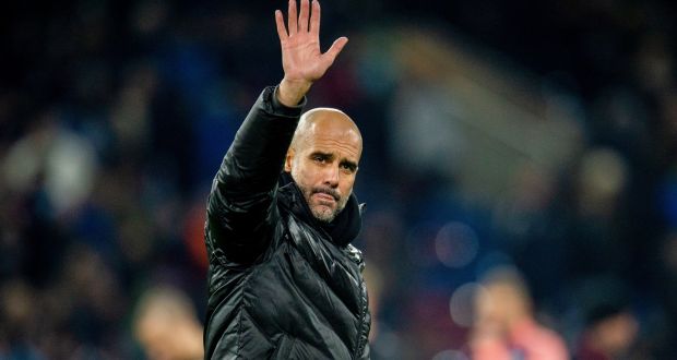  Manchester City manager Pep Guardiola: ‘But that’s the truth – we’re 11 points behind. There’s something we missed and, honestly, I don’t know.’ Photograph: Peter Powell/EPA