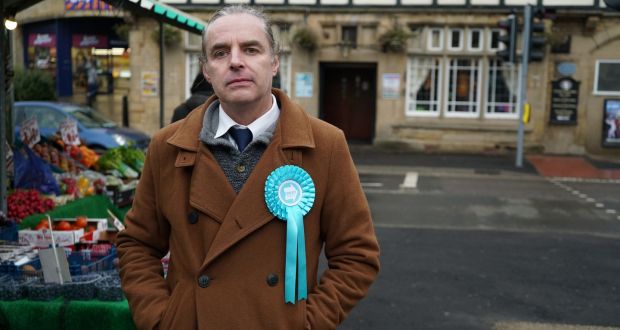 Kevin Harper, whose father emigrated from Kilkeel, Co Down, is the Brexit party’s candidate for the Bolsover area. Photograph: Enda O’Dowd 