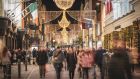People Christmas shopping on Grafton Street, Dublin. Photograph: iStock