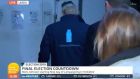 Boris Johnson heads to a fridge to cool off on  the UK election campaign trail. Photograph: ITV screenshot