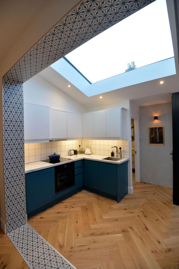 The layout of the kitchen remained the same, but with some clever design, they made better use of the space. Photograph: Alan Betson / The Irish Times