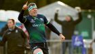  Connacht’s Robin Copeland celebrates after scoring the winning try. Photograph: James Crombie/Inpho