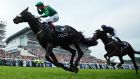 Harzand, trained by Dermot Weld and with Pat Smullen on board,  wins the Epsom Derby ahead of US Army Idaho in 2016. Photograph: Getty Images