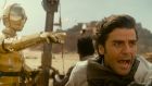 Anthony Daniels as C-3PO, John Boyega as Finn and Oscar Isaac as Poe Dameron in STAR WARS: THE RISE OF SKYWALKER