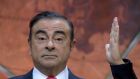 A file photograph from   2017 showing then  Renault-Nissan Chairman and chief executive  Carlos Ghosn  as he addresses a press conference in Paris. Photograph: Getty 