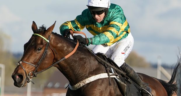 Champ bids to stay unbeaten over fences at Cheltenham on Wednesday. Photograph:  Alan Crowhurst/Getty