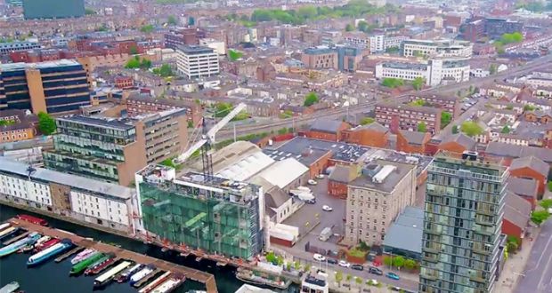 Trinity College Dublin is planning a new campus at Grand Canal Quay. Photograph: TCD