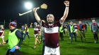 Borris-Ileigh’s Brendan Maher celebrates after the game. Photograph: James Crombie/Inpho