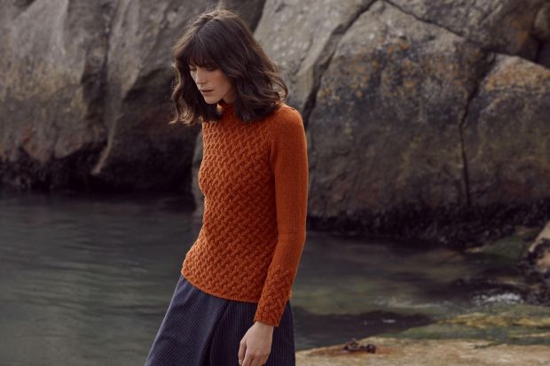 Terracotta trellis sweater €114.99
