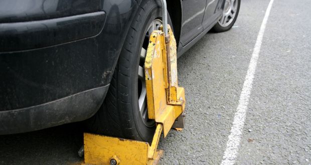 Clamped car.  Photograph: iStock