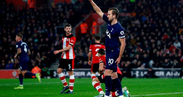 Tottenham Hotspur’s Harry Kane requires surgery on his left hamstring and will be out of action until April. Photo: Adrian Dennis/Getty Images