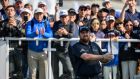 Ireland’s Shane Lowry tees off during the final round of the Hong Kong Open on Sunday. Photograph:  Philip Fong/AFP via Getty Images