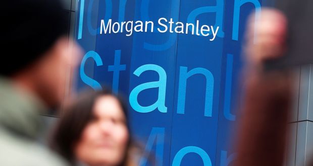 A boom in trading propelled a 46 per cent jump in Morgan Stanley’s profits for the final quarter of the year. Photograph: Shannon Stapleton/ Reuters 
