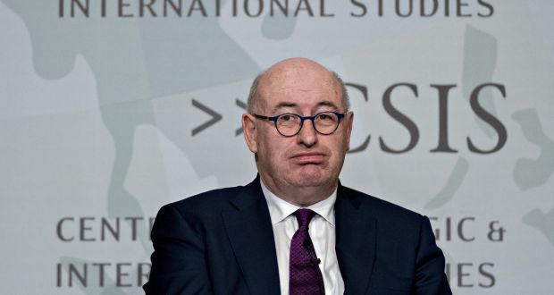 EU trade commissioner Phil Hogan: took a swipe at the “phase one” China trade deal signed by Donald Trump on Wednesday. Photograph: Andrew Harrer