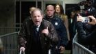Harvey Weinstein  walks past reporters as he leaves a Manhattan courtroom after attending jury selection for his trial on rape and sexual assault charges. Photograph: Mark Lennihan/AP