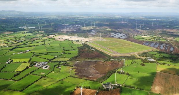 An aerial view of the lands at Lisheen suggests potential for renewable energy and agriculture.  