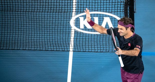  Roger Federer of Switzerland after winning his second round match against Filip Krajinovic at the Australian Open. Photograph: EPA