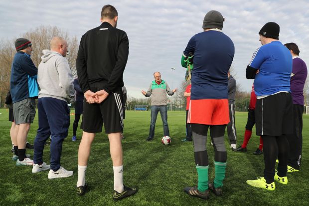 Tony Owens at the training session in Dublin. Photograph Nick Bradshaw