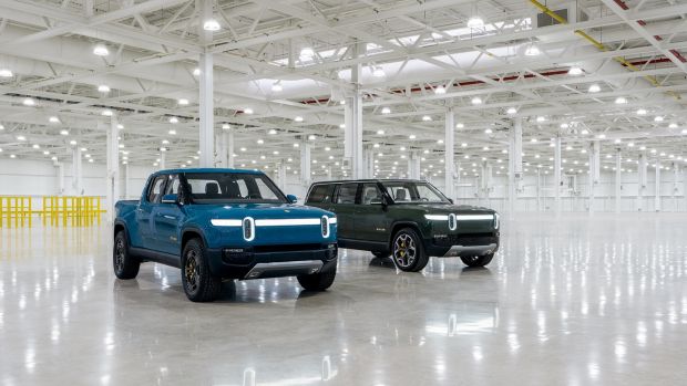 Rivian plans to begin production of its R1T electric pickup truck, and R1S SUV, this year