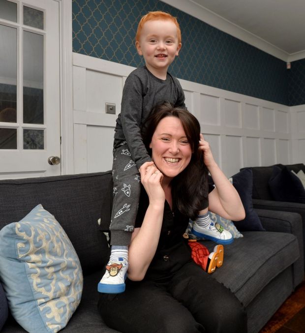 Martina Murphy and her two-year-old son Ethan.