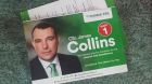 Homes in Co Clare have received pleas in the post to vote for Fianna Fáil’s councillor James Collins – who is standing in Limerick