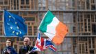 Polls show Ireland’s voters retain the most positive image in the EU of the EU. Photograph: Kenzo Tribouillard / AFP